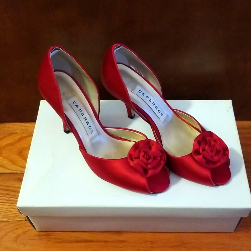 Caparros Red Heels Size 5